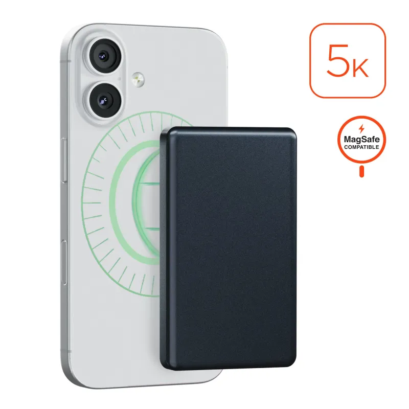 IBasics Power Pack Mag 5,000mAh Ultra-Slim Magnetic Wireless Fast Charge Power Bank with 15W Wireless Fast Charging made by Zulily
