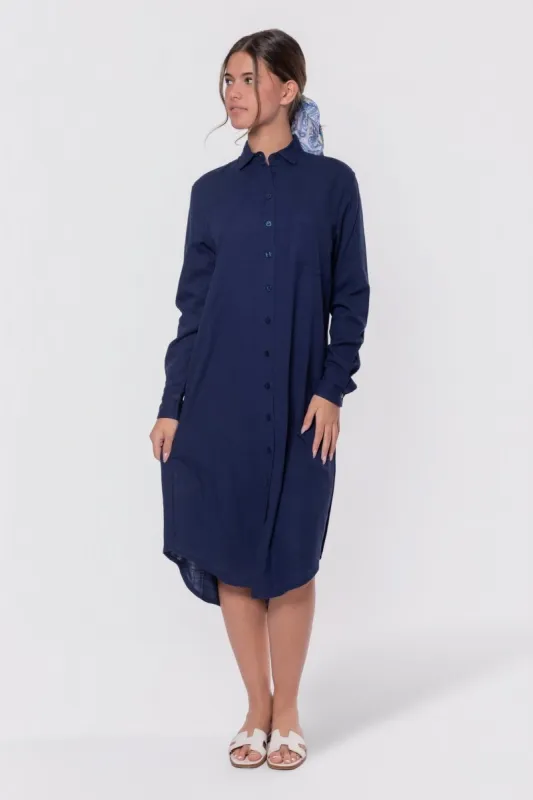Bonnie Dress 42" (Navy) made by Zulily