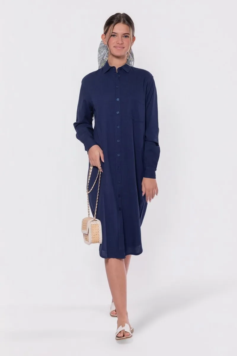 Bonnie Dress 42" (Navy) sold by Zulily product image thumbnail 2