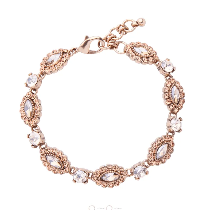 Goldtone Crystal Marquis Bracelet made by Zulily