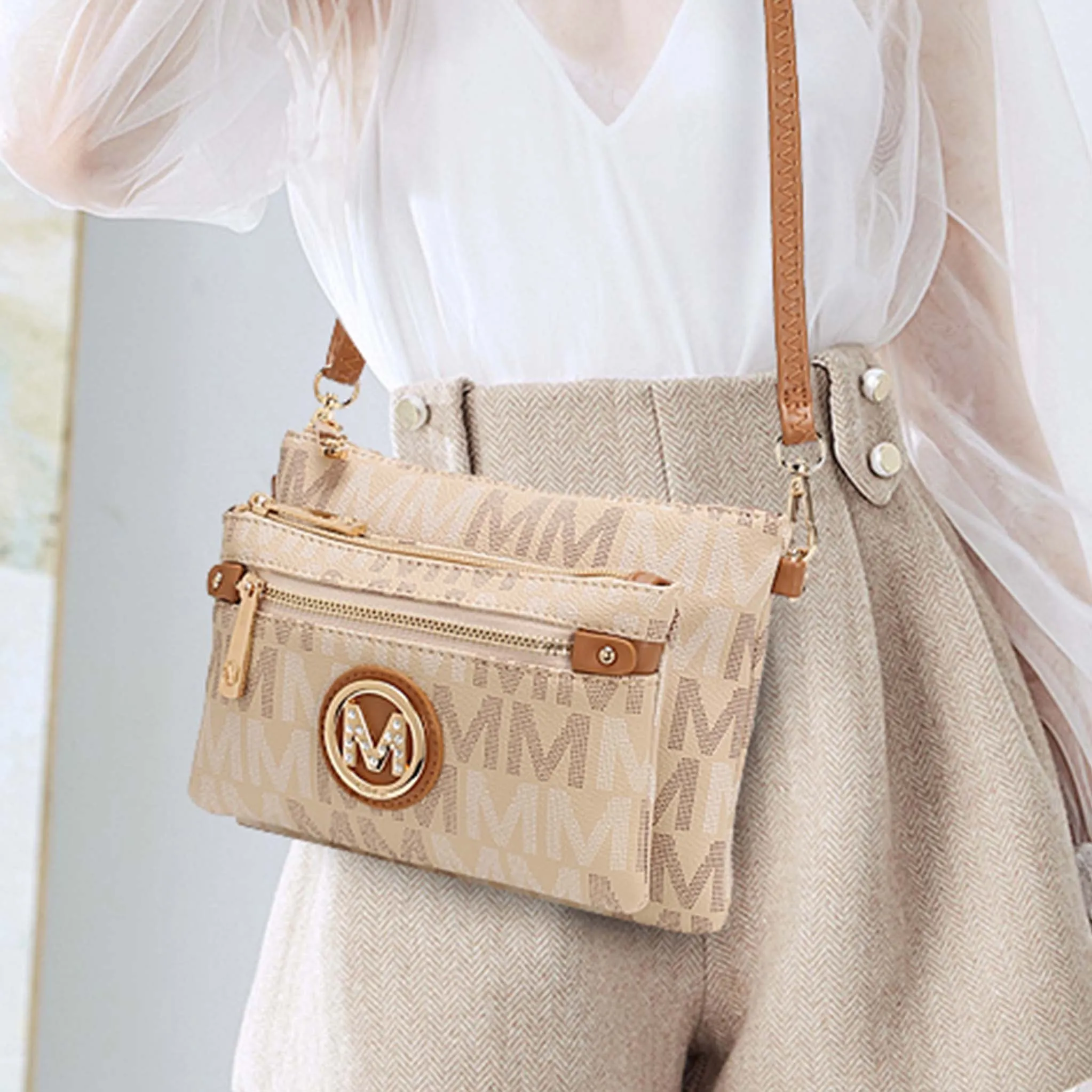 MKF Collection by Mia K. - Camren Signature Crossbody Bag sold by Zulily product image thumbnail 2