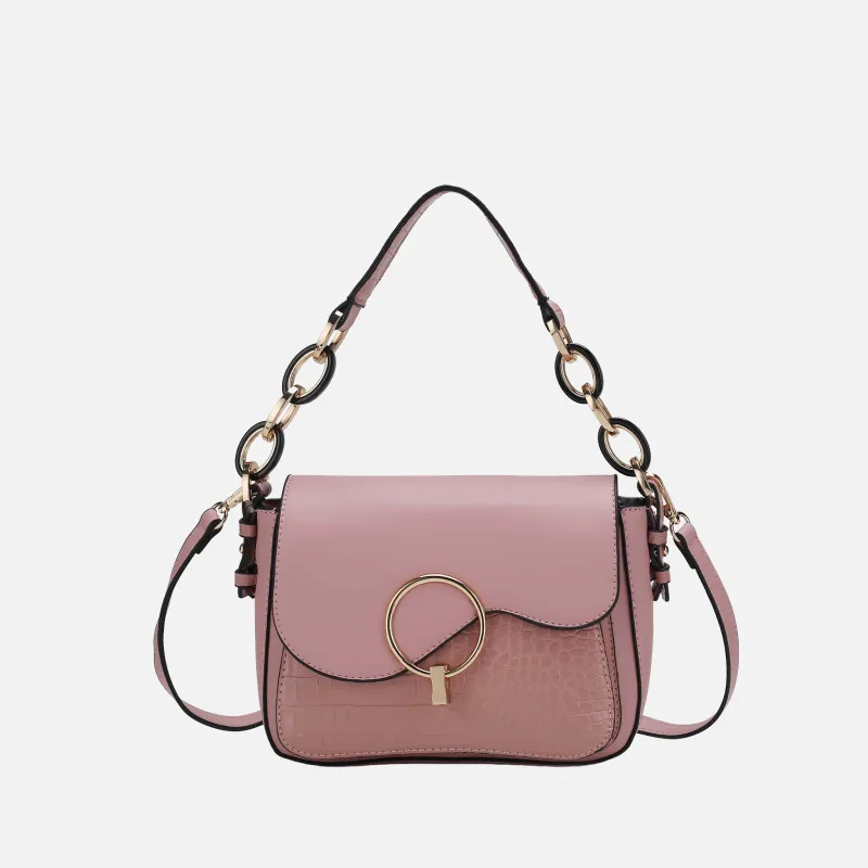 MKF Collection by Mia K. - Fanta Croc Shoulder Bag made by MKF Collection