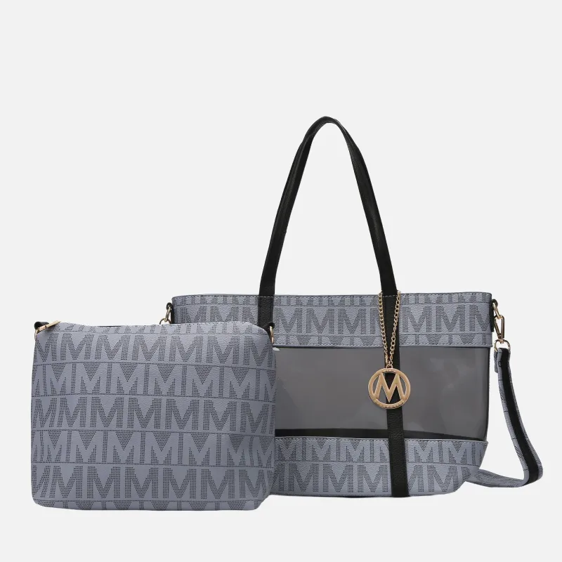 MKF Collection by Mia K. - Belinda Signature Tote Bag and Pouch Set made by MKF Collection