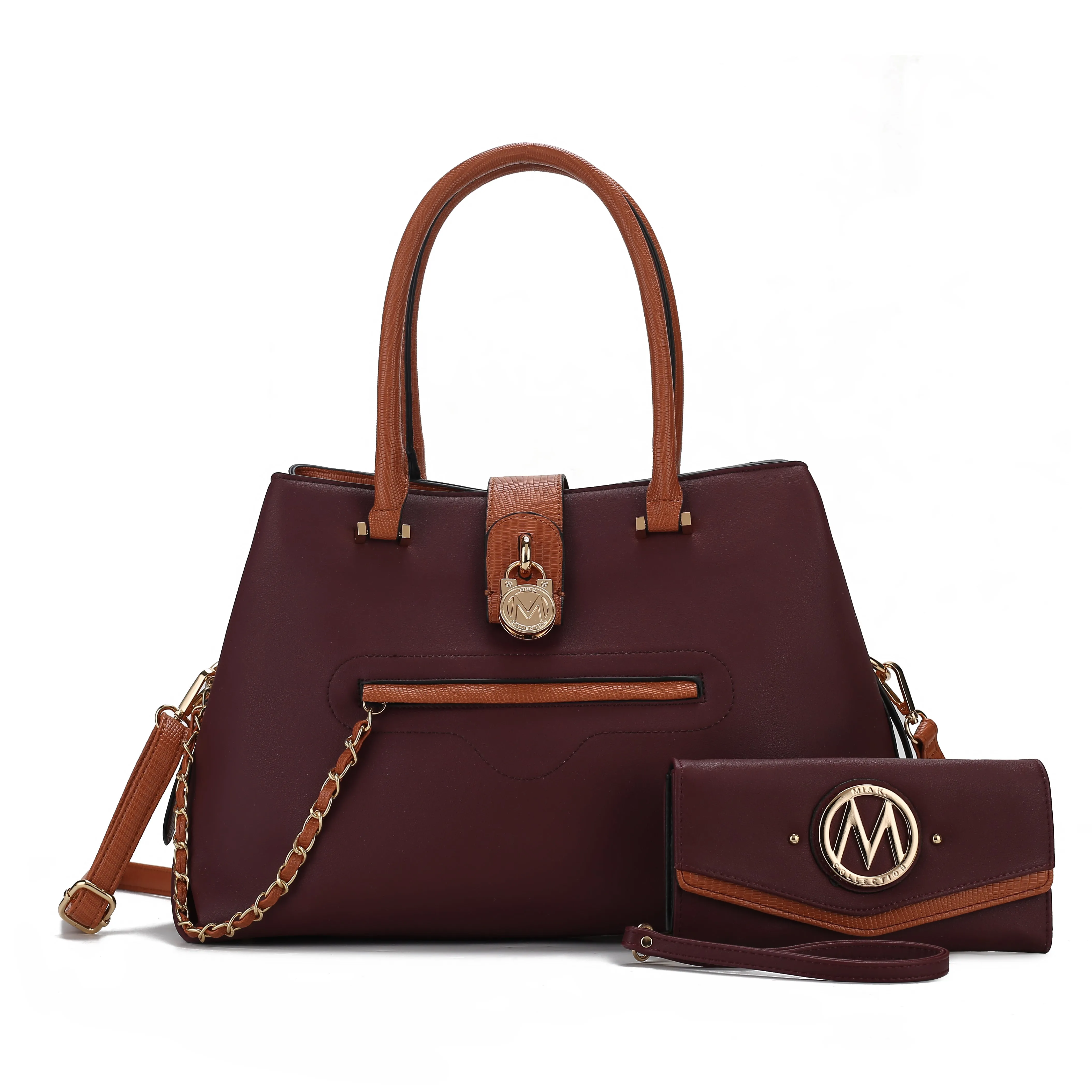 MKF Collection by Mia K. - Edith Vegan Leather Women Tote Bag With wallet sold by Zulily product image thumbnail 4