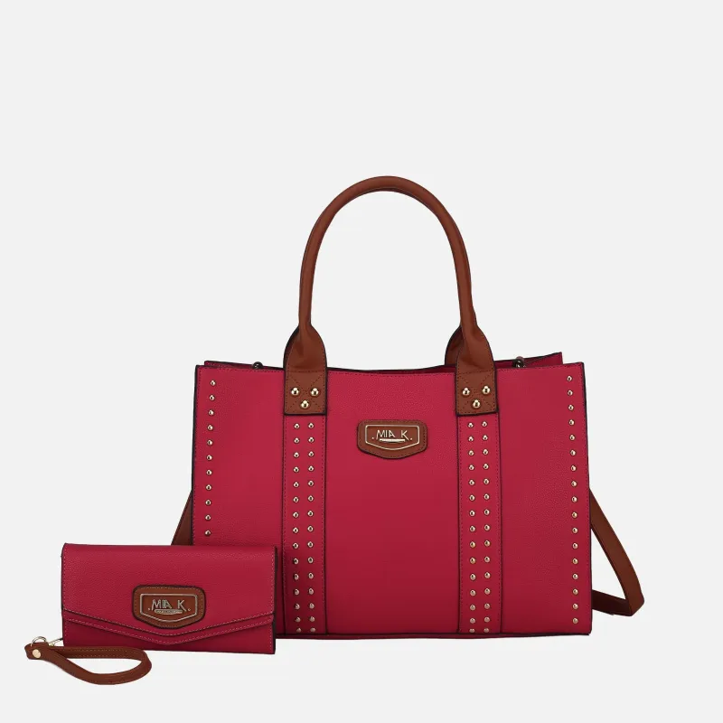 MKF Collection by Mia K. - Davina Tote Bag and Wallet Set made by MKF Collection