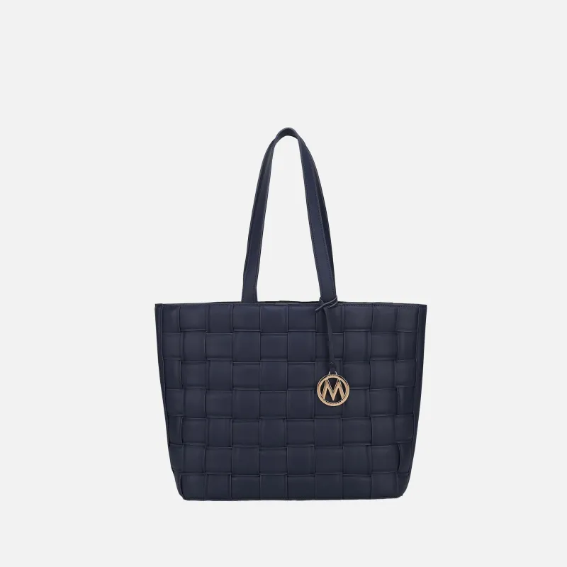 MKF Collection by Mia K. - Rowan Woven Tote Bag made by MKF Collection