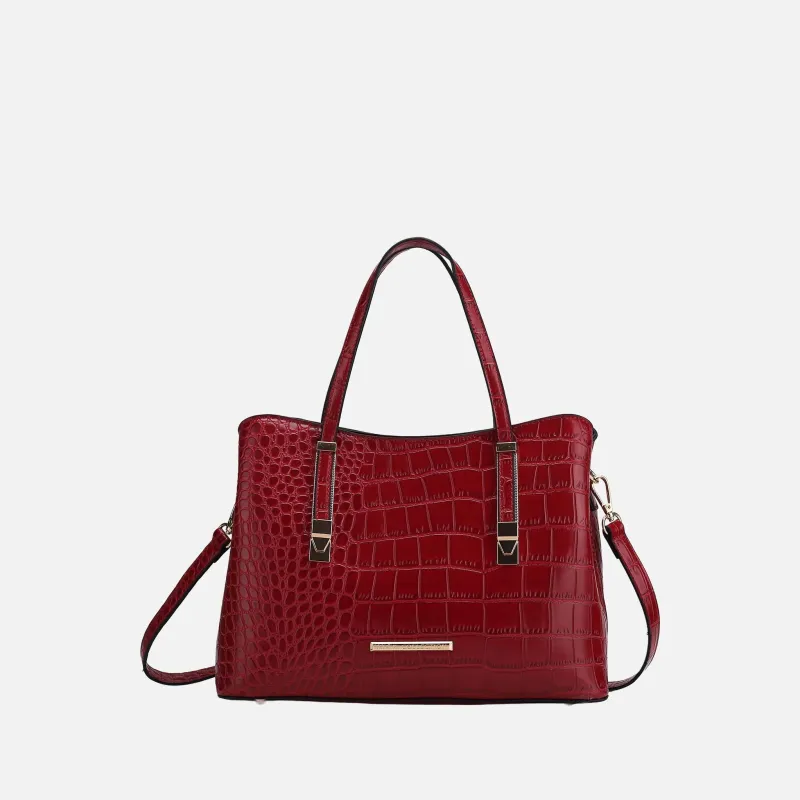 MKF Collection by Mia K. - Aurelia Embossed Shoulder Bag made by MKF Collection