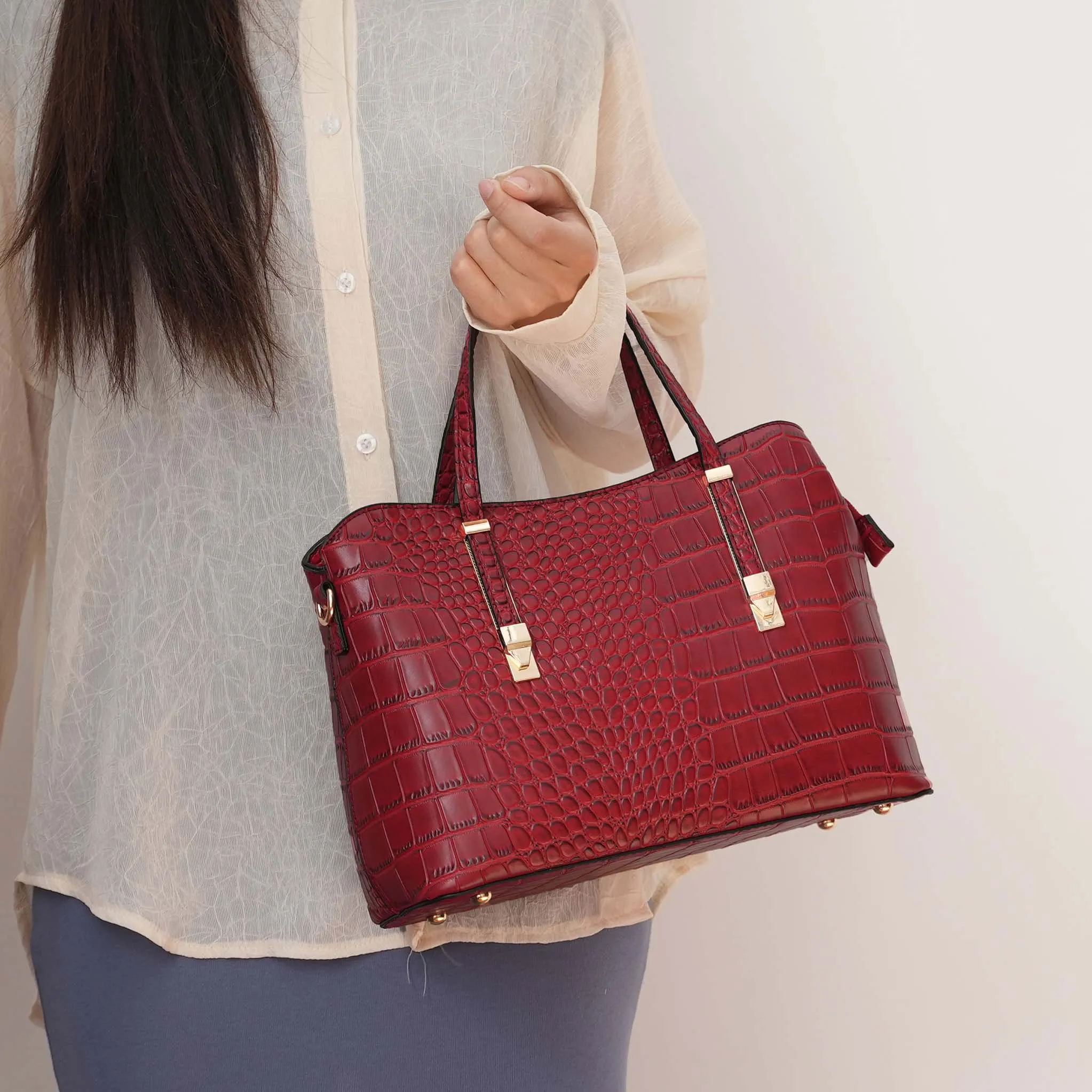 MKF Collection by Mia K. - Aurelia Embossed Shoulder Bag sold by Zulily product image thumbnail 2