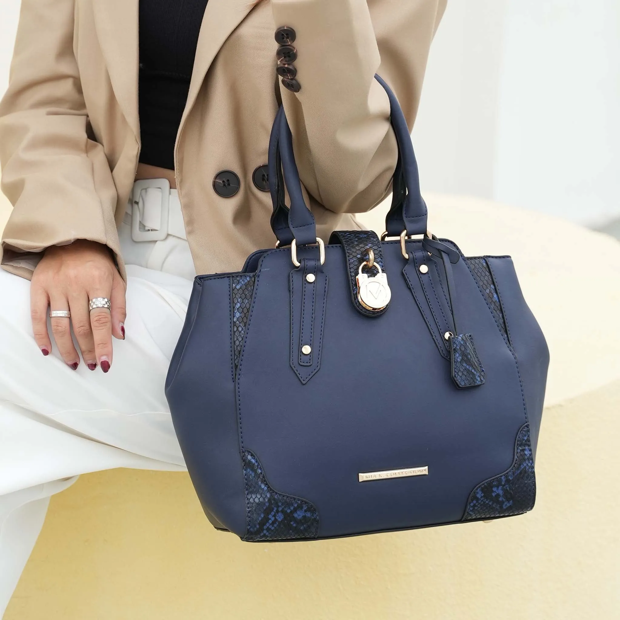 MKF Collection by Mia K. - Lorena Embossed Shoulder Bag sold by Zulily product image thumbnail 2