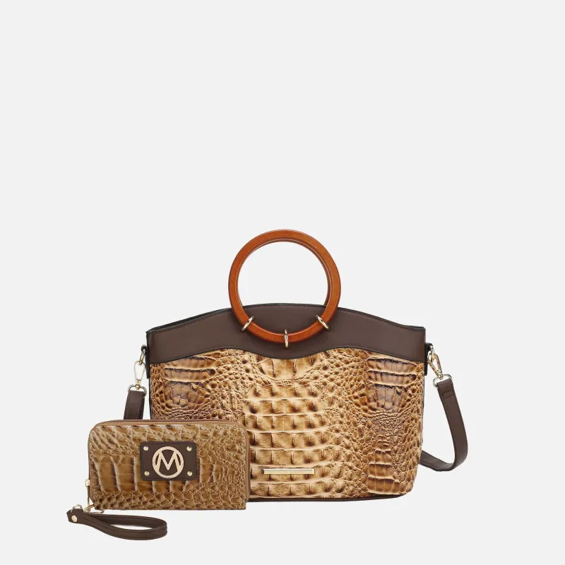 MKF Collection by Mia K. - Phoebe Tote Bag and Wallet Set made by MKF Collection