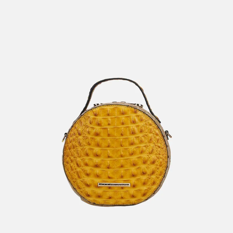 MKF Collection by Mia K. - Ynnari Croc Round Crossbody Bag made by MKF Collection