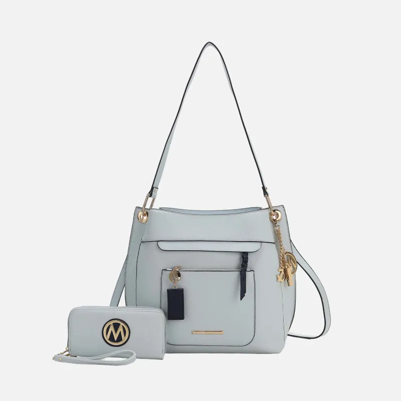 MKF Collection by Mia K. - Shivani Hobo and Wallet Set made by MKF Collection