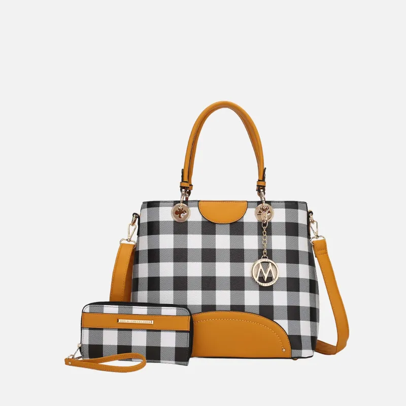 MKF Collection by Mia K. - Gabriella Handbag and Wallet Set made by MKF Collection