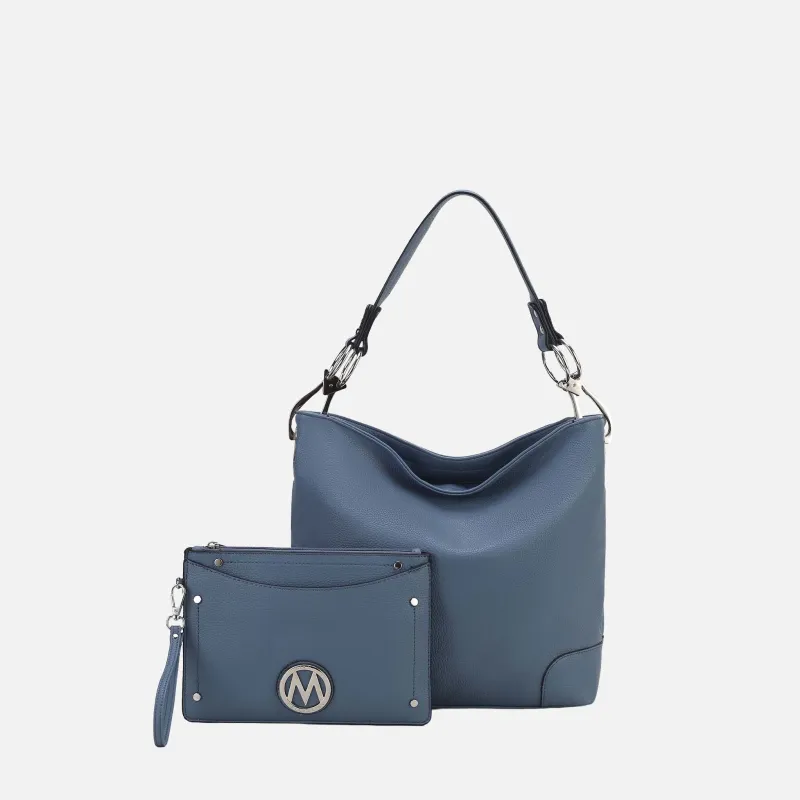 MKF Collection by Mia K. - Viviana Hobo Bag and Wristlet Set made by MKF Collection