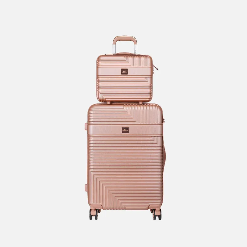 MKF Collection by Mia K. - Mykonos Carry-on Roller and Cosmetic Case Set made by MKF Collection
