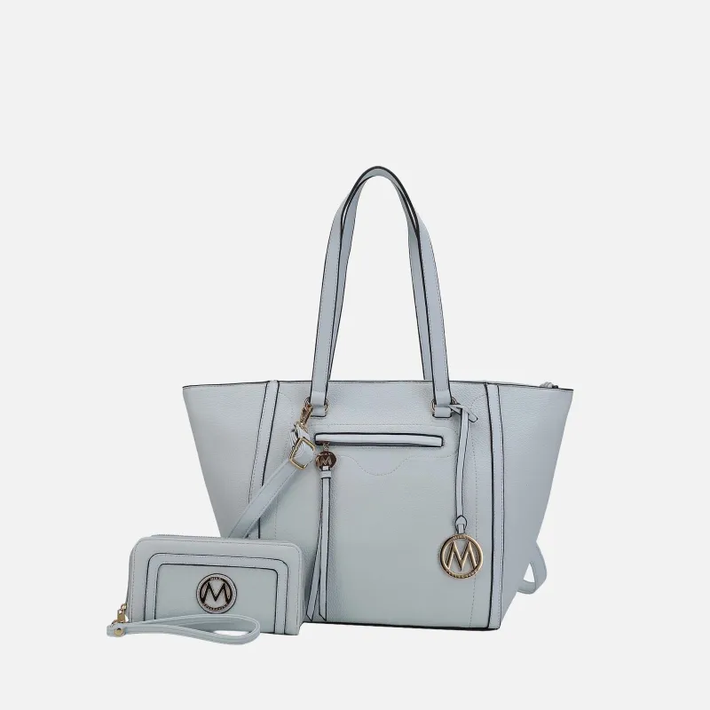 MKF Collection by Mia K. - Alexandra Tote Bag and Wallet Set made by MKF Collection