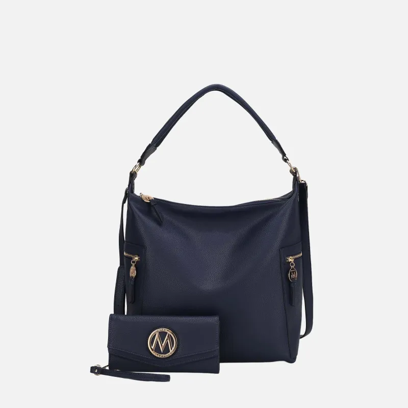 MKF Collection by Mia K. - Ophelia Hobo Bag and Wallet Set made by MKF Collection