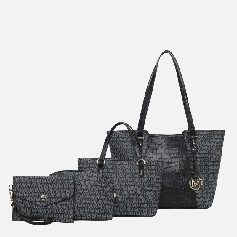 MKF Collection by Mia K. - Lippa M Signature Tote and Set made by MKF Collection