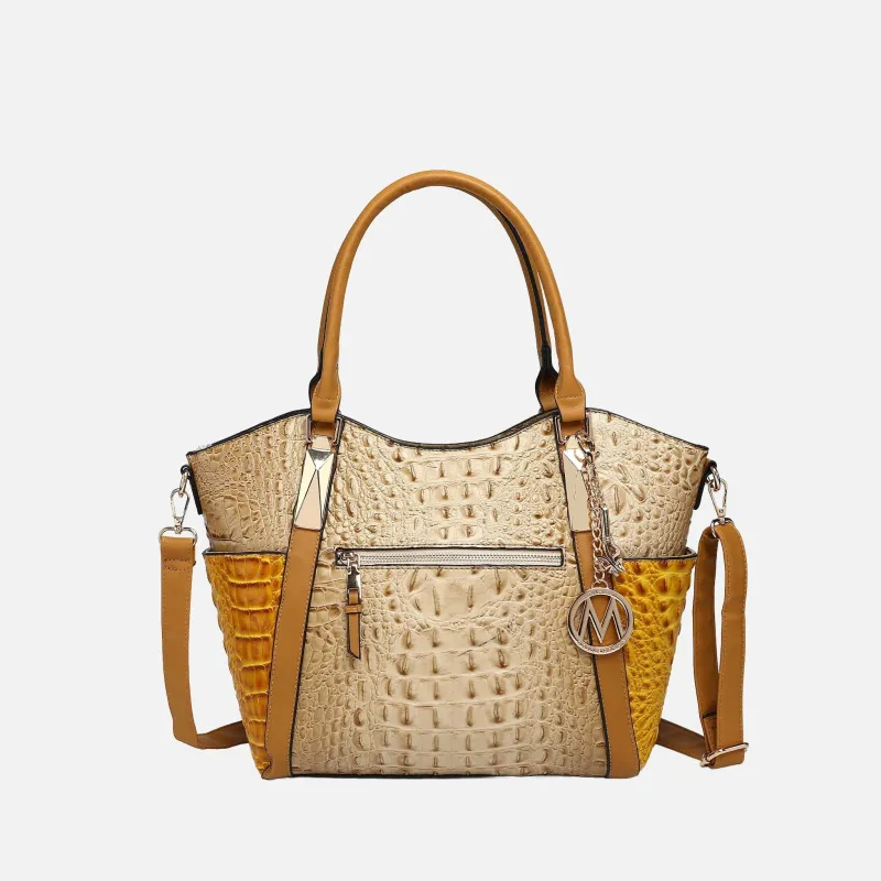 MKF Collection by Mia K. - Janise Croc Tote handbag made by MKF Collection