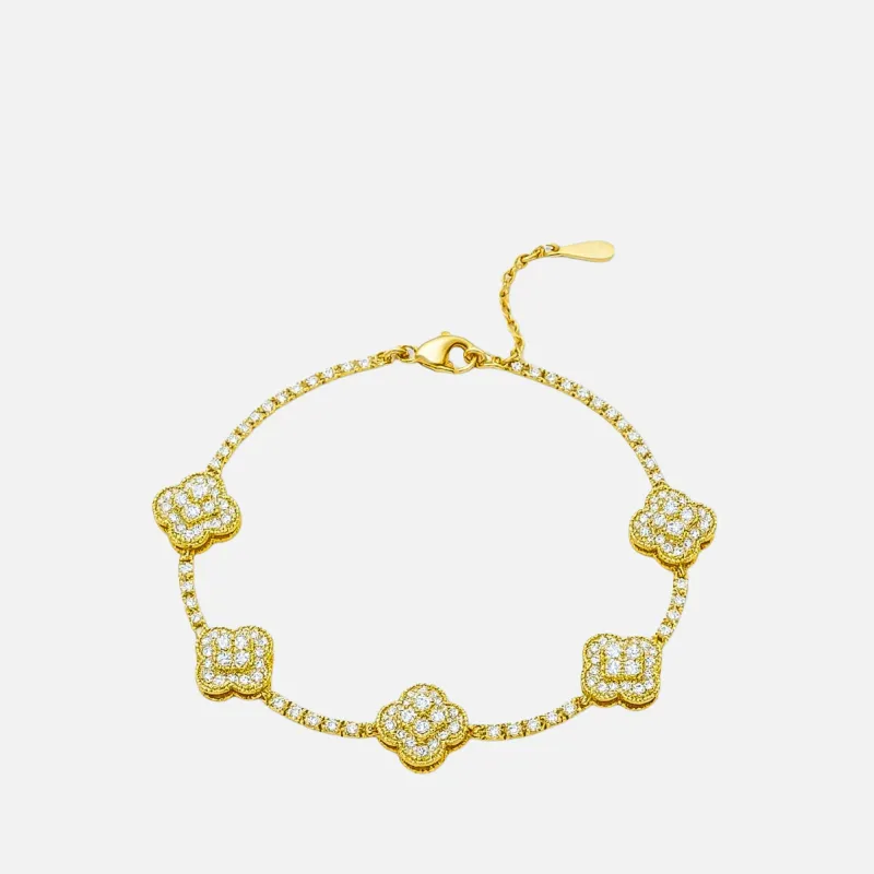 MKF Collection by Mia K. - Lila Pave Bracelet made by MKF Collection