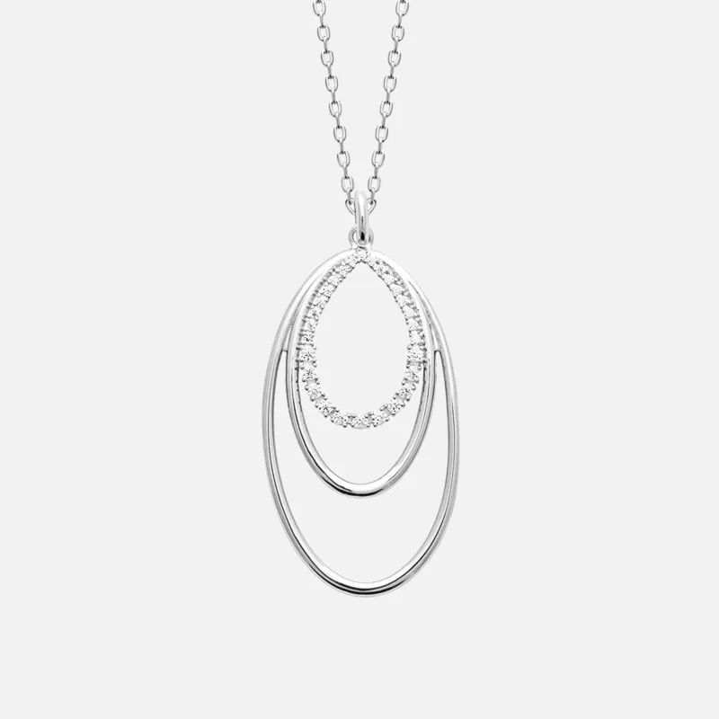 MKF Collection by Mia K. - Oriana Tiered Nest Pendant made by MKF Collection