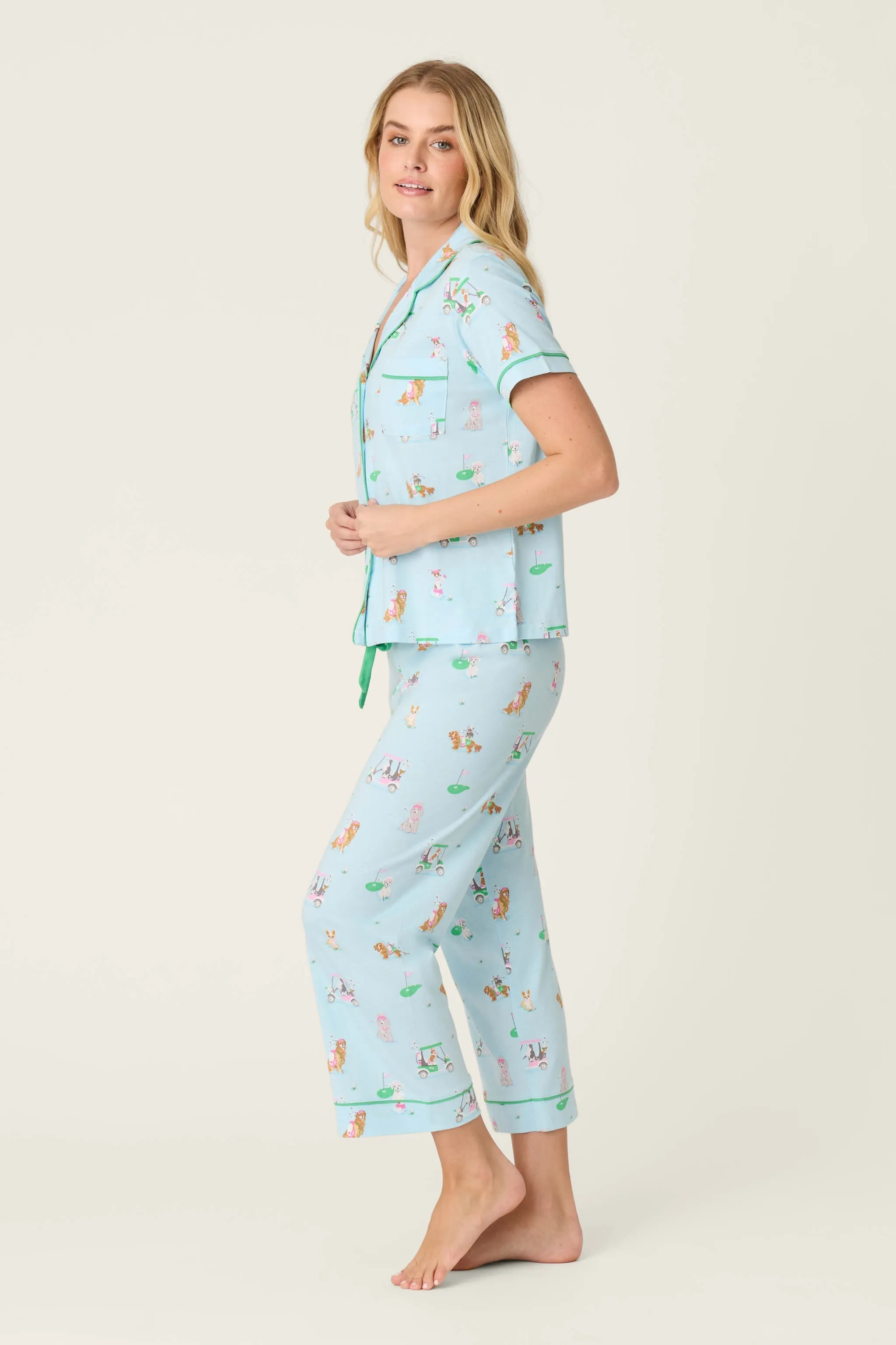 Whimsy Putter Pup Cropped PJ Set sold by Zulily product image thumbnail 4