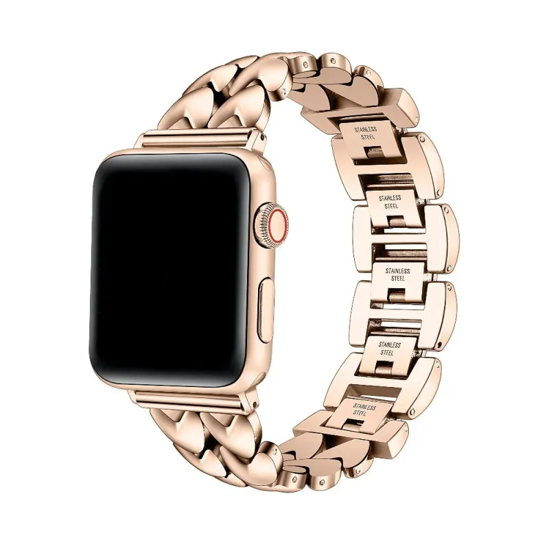 Crush Stainless Steel Heart Band for Apple Watch made by Zulily