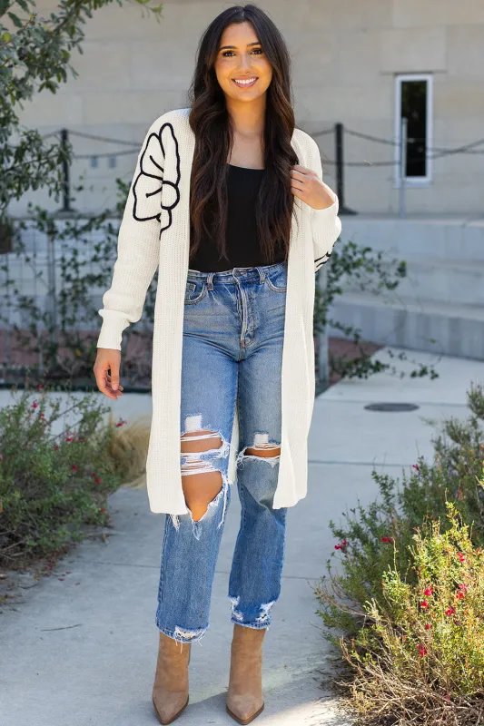 Threaded Pear Trinity Open Front Duster Cardigan made by Threaded Pear