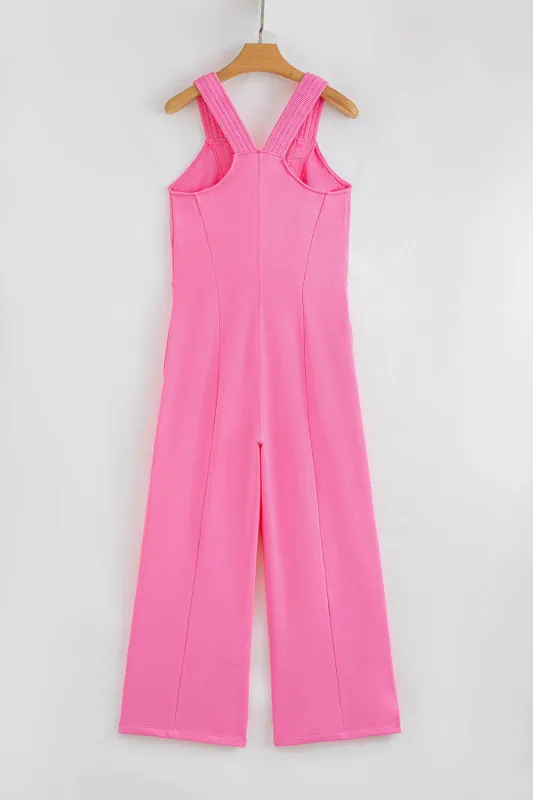 Threaded Pear Scarlett Wide Leg Loose Jumpsuit made by Threaded Pear