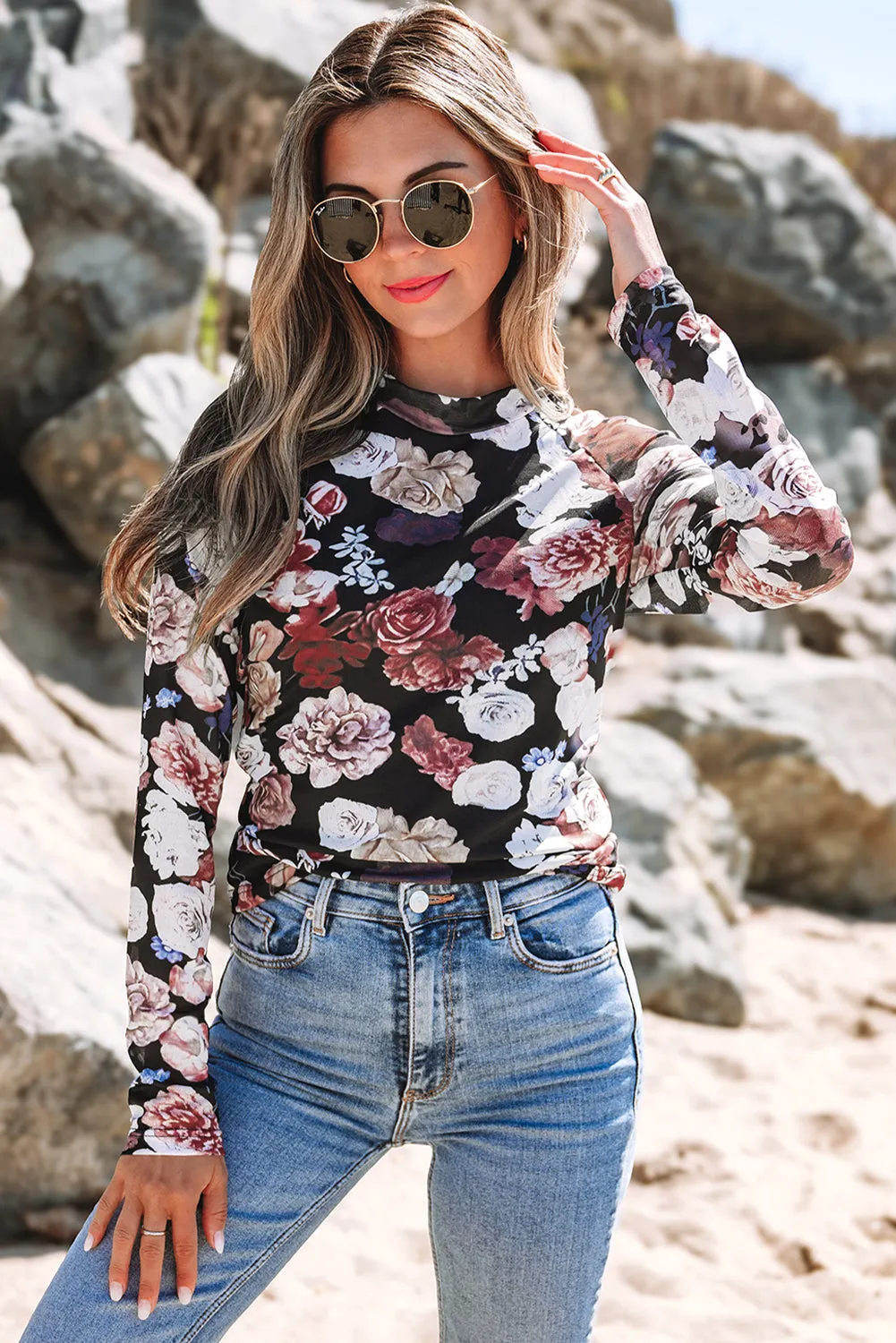Threaded Pear Robin Sleeve Slim top Long Sleeve Top sold by Zulily