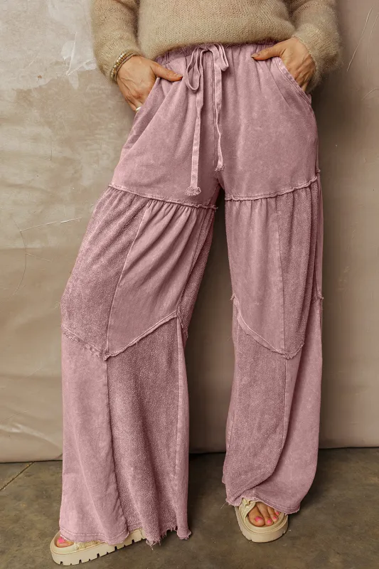 Threaded Pear Murphy Leg Patchwork Drawstring Pants made by Threaded Pear