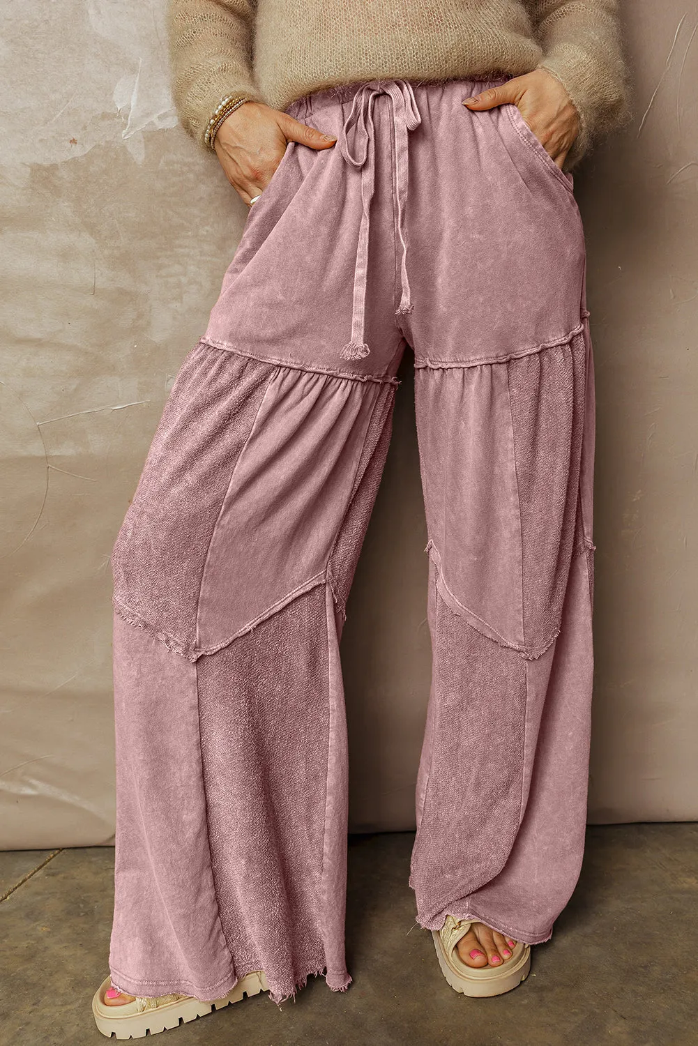 Threaded Pear Murphy Leg Patchwork Drawstring Pants sold by Zulily