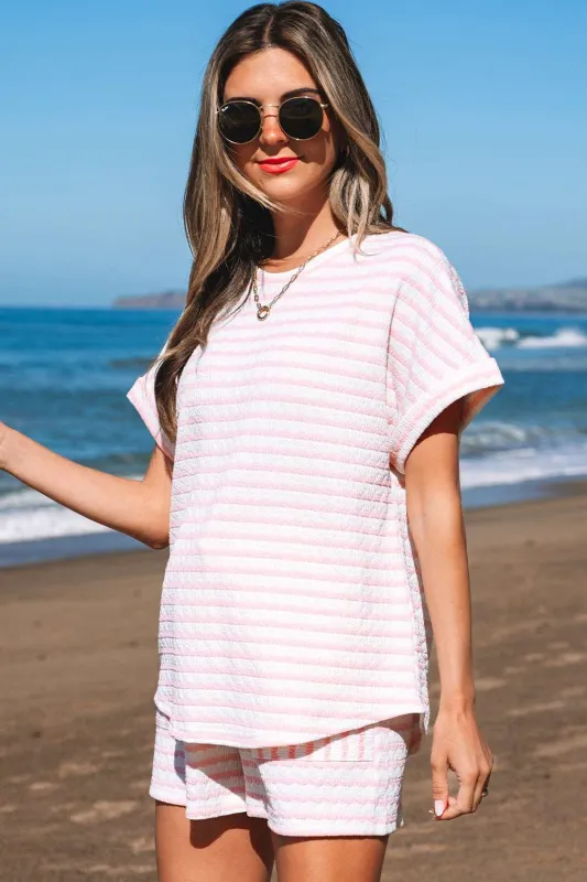Threaded Pear Milana Stripe Knitted Set made by Threaded Pear