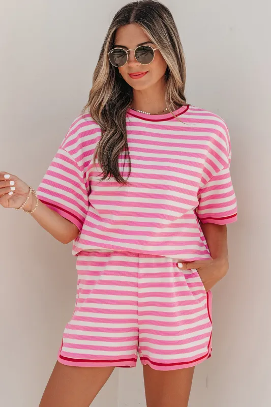 Threaded Pear Matilda Trim Short Sleeve Set made by Threaded Pear