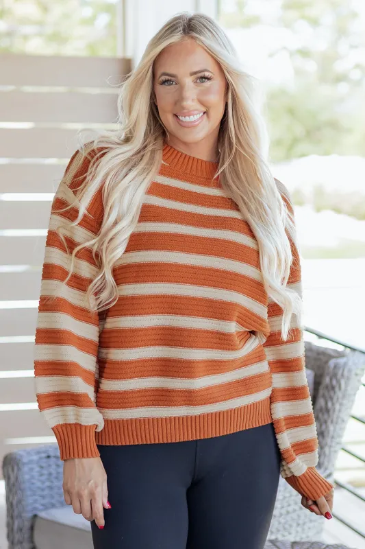 Threaded Pear Isabella Trim Drop Shoulder Sweater made by Threaded Pear