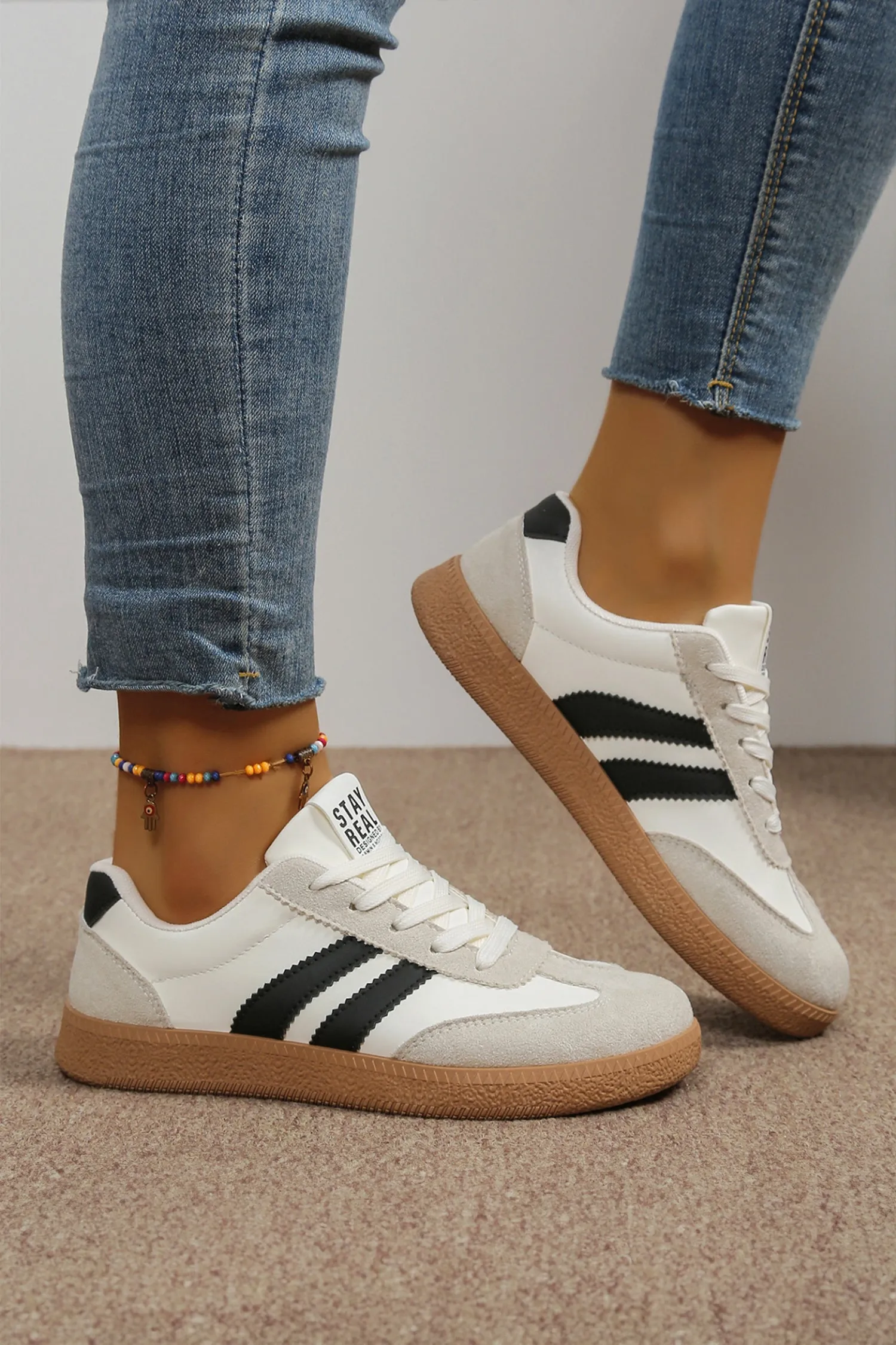 Threaded Pear Harper Leather Lace Up Shoes sold by Zulily