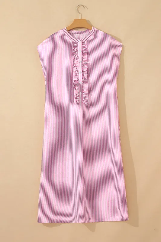 Threaded Pear Gabrielle Short Sleeve Long Dress made by Threaded Pear