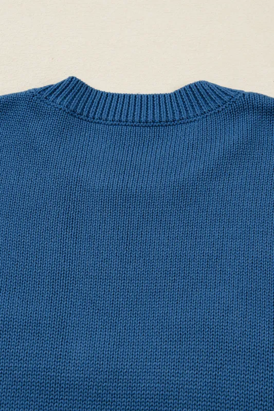 Threaded Pear Emiyra Embroidered Graphic Western Sweater made by Threaded Pear