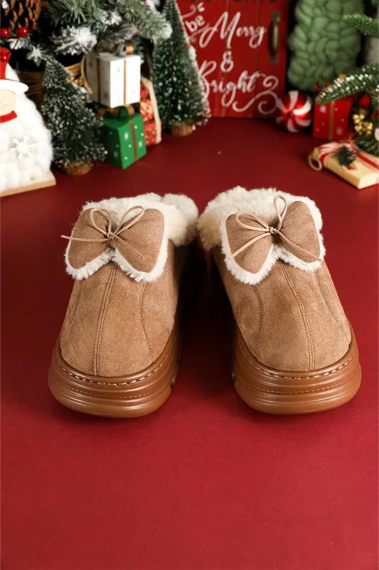 Threaded Pear Brynlee Bow Decor Clog Slippers made by Threaded Pear