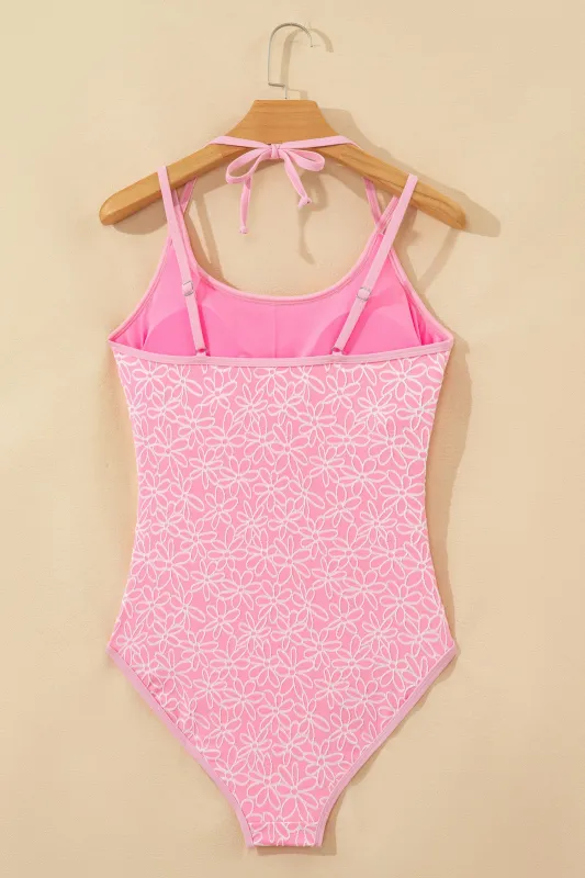 Threaded Pear Virginia Halterneck One Piece Swimsuit made by Threaded Pear