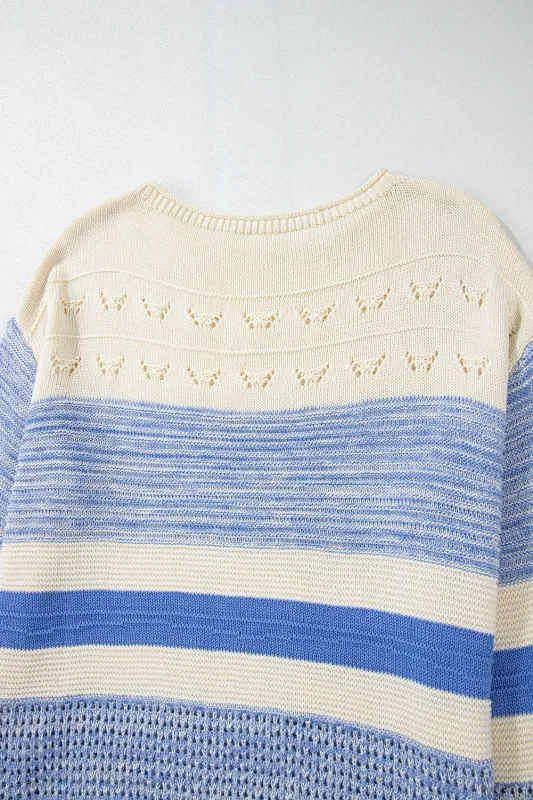 Threaded Pear Sophia Stitch Puff Sleeve Sweater made by Threaded Pear