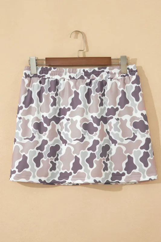 Threaded Pear Amari Waist Drawstring Mini Skort made by Threaded Pear