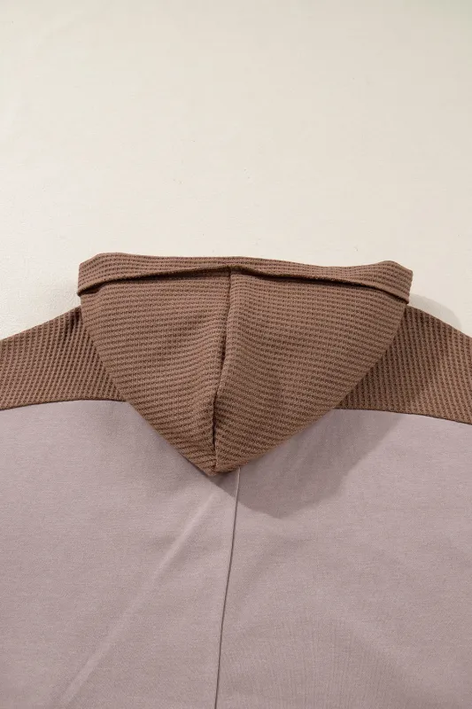 Threaded Pear Alessia Exposed Seam Casual Hoodie made by Threaded Pear