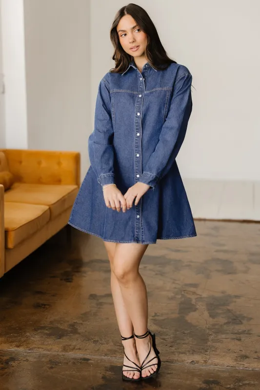Threaded Pear Zoe Flared Mini Dress made by Threaded Pear
