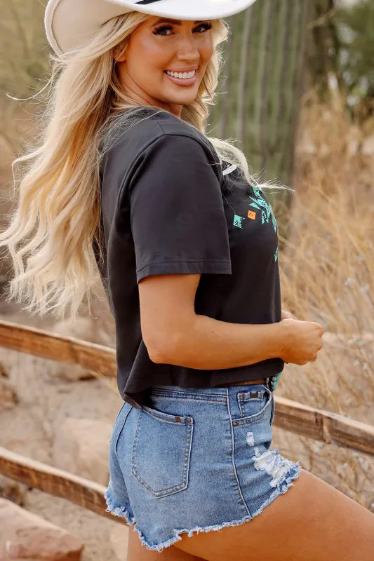Threaded Pear Reya aztec Graphic T Shirt made by Threaded Pear