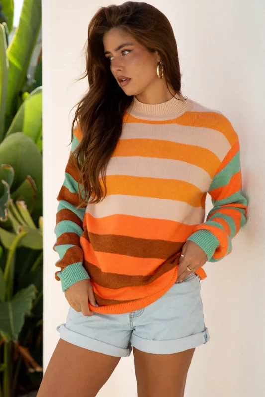 Threaded Pear Racella Drop Shoulder Cozy Sweater made by Threaded Pear