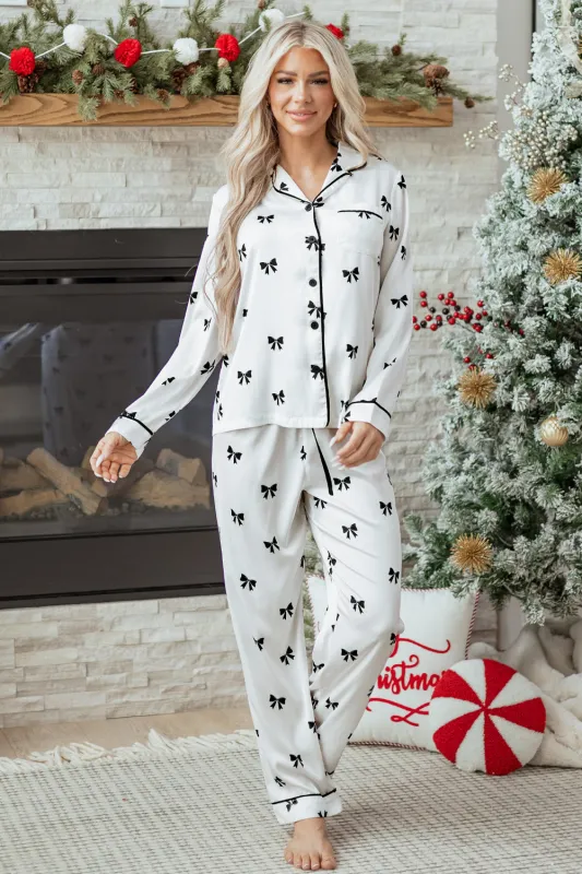 Threaded Pear Nora Print Two Piece Sleepwear made by Threaded Pear