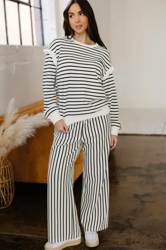 Threaded Pear Stella Trim Drop Shoulder Lounge Set made by Threaded Pear