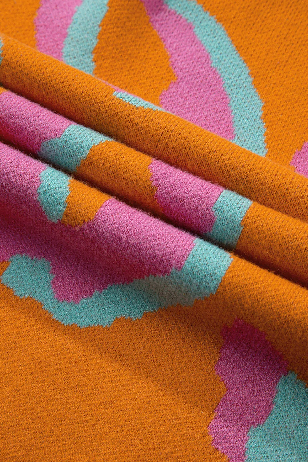 Threaded Pear Sophia Colorblock Ribbed Edge Sweater sold by Zulily
