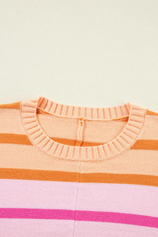 Threaded Pear Sophia Ribbed Edge Loose Sweater made by Threaded Pear